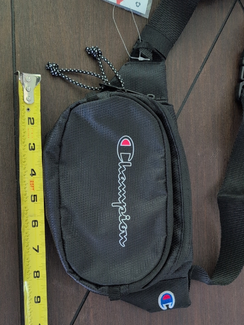 Champion Black Belt Bag with Logo Accent